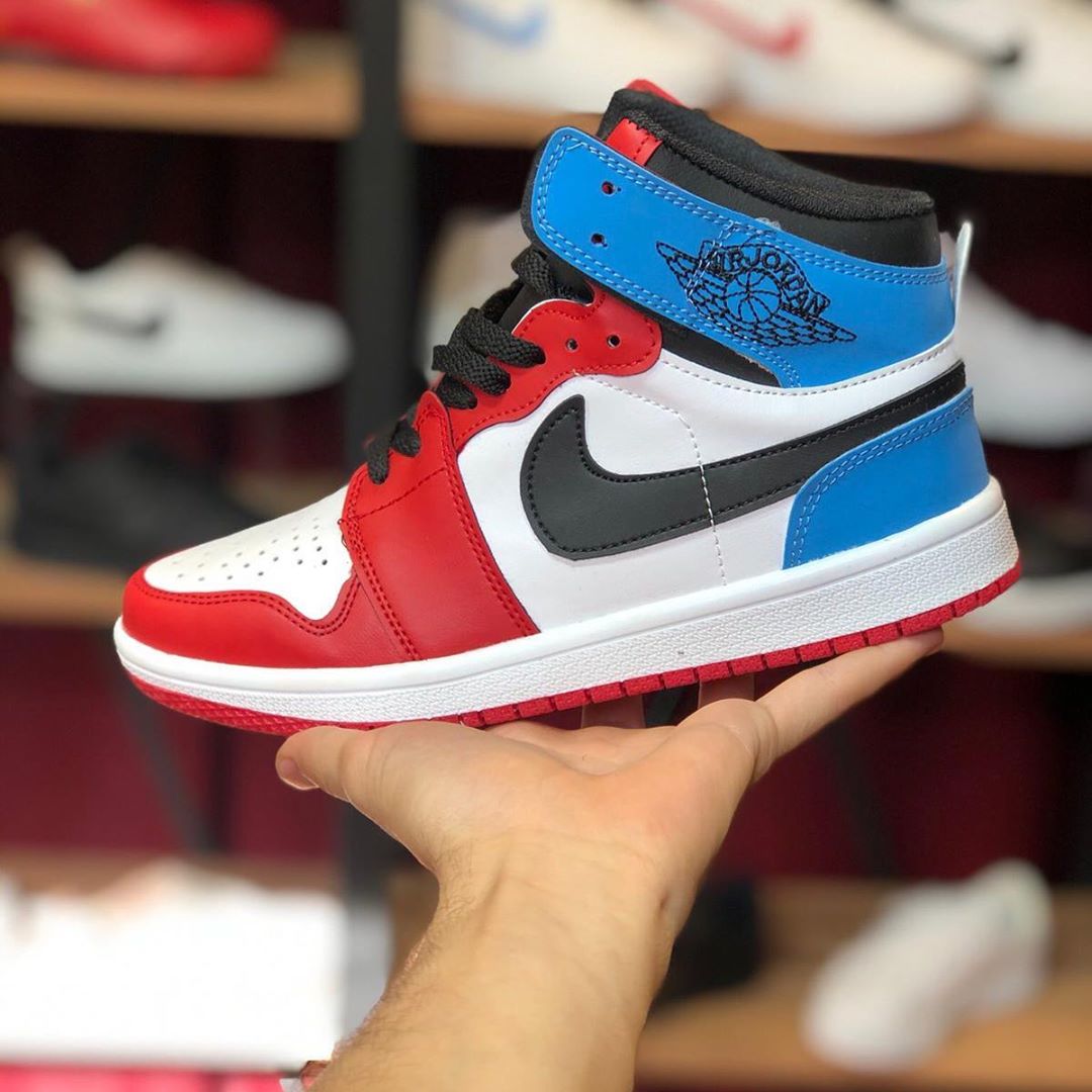 Replika Nike Air Jordan Kırmızı-Mavi