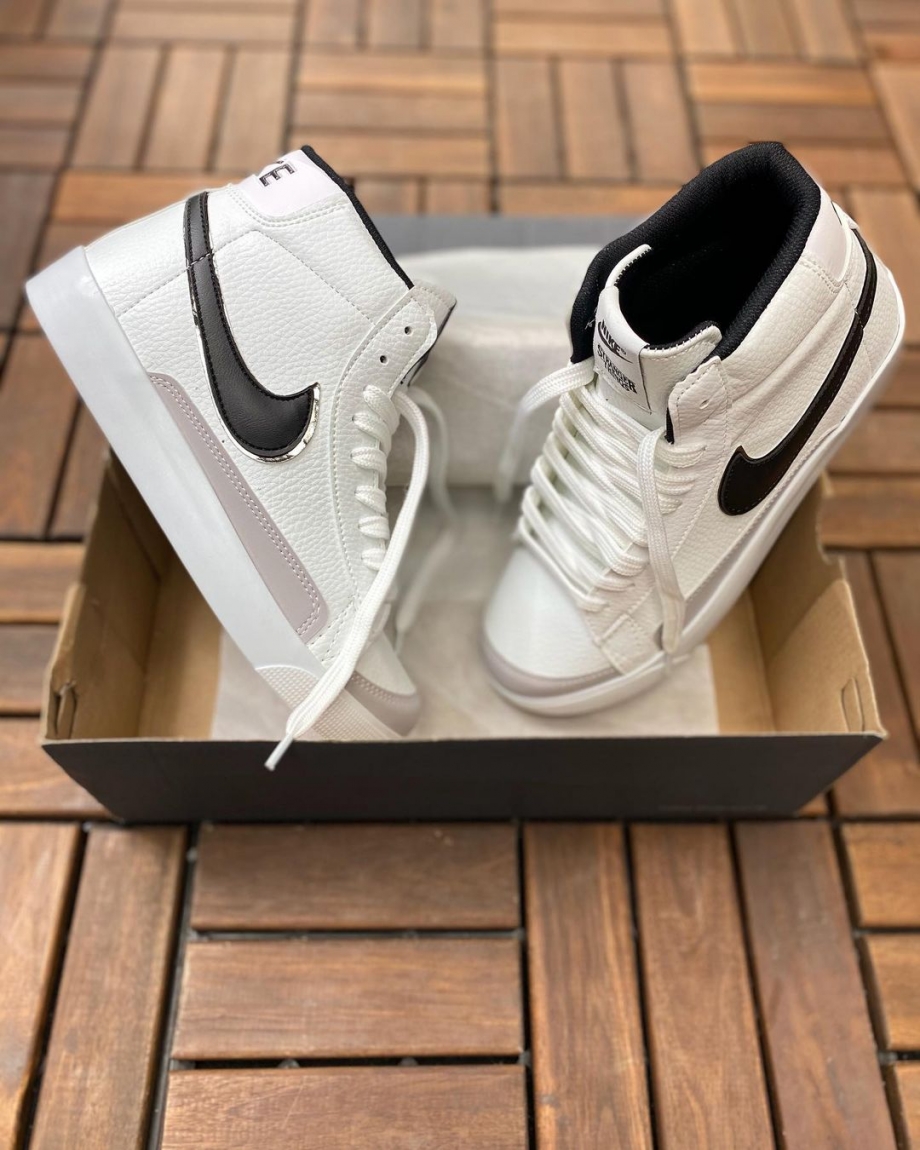 Replika Nike Blazer Beyaz-Siyah Bilekli Ayakkabı