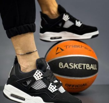 Replika Nike Jordan Retro 4 Siyah-Beyaz